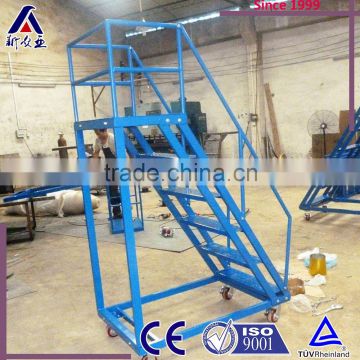 Widely used detachable safety mobile ladder with handrail