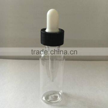 30ml pet color pet blue amber red green dropper bottle with childproof cap and long thin tip pipetter for essential oil,