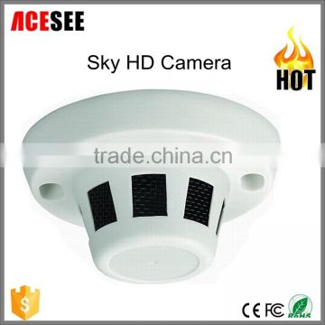 Hot! Acesee 720p security AHD mini hidden spy camera, smoke detector camera, zigbee smoke detector ASD20A100B