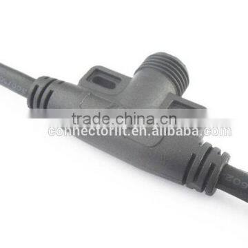 3 Pole Tee Type Led Lamp Joint Led Coupler Waterproof Wire Connector photo-2