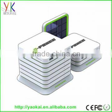 Shenzhen factory OEM Sports Design Portable Solar Power Bank, smart power bank