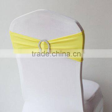 New Style Yellow Lycra Chair Cover Band