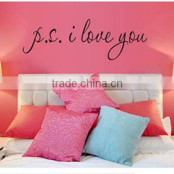 Bedroom Lovers decor vinyl word art wall stickers