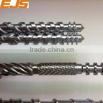 135mm x 28D parallel twin screws for a Cincinnati Argos twin screw extruder