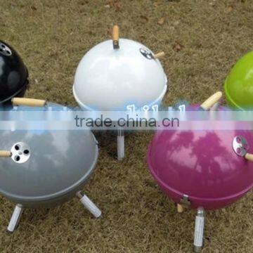 Mini Portable Powder Plated BBQ Charcoal Ball Grill