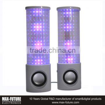 Hot sales portable mini speaker with Led Fireworks,LED Light-show Speaker