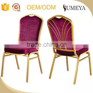 Hotel furniture good quality steel stacking banquet chair reasonable price