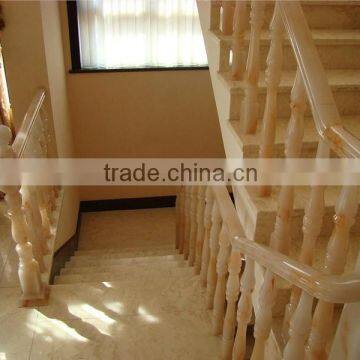 Outdoor marble staircase railing baluster with modern design