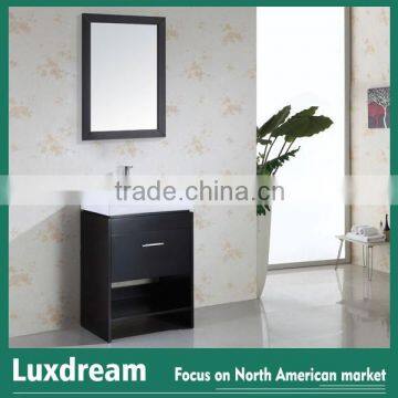 Contemporary Simple Bathroom Vanity with Single Drop-in Sink from china