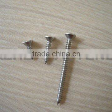 stainless steel countersunk head self-tapping screws