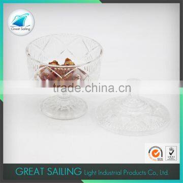Diamond Crystal Glass Ice Cream Bowl With Glass Lid photo-6