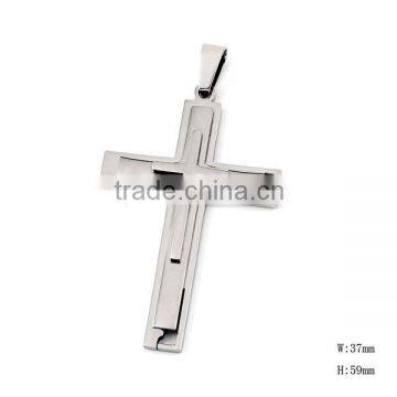 SRP0073 Blank Engravable Religious Jewelry Blank Cross in Cross Pendant Stainless Steel Pendant