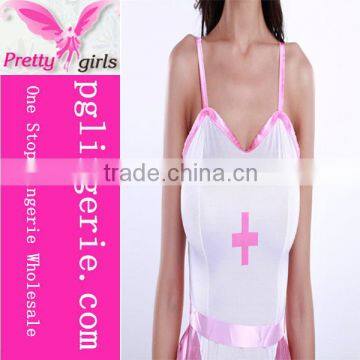 Sexy Girls Nurse Costumes In White Nurse Costume Photo photo-5