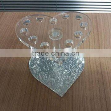 new design heart shape clear hot sale acrylic pen blanks