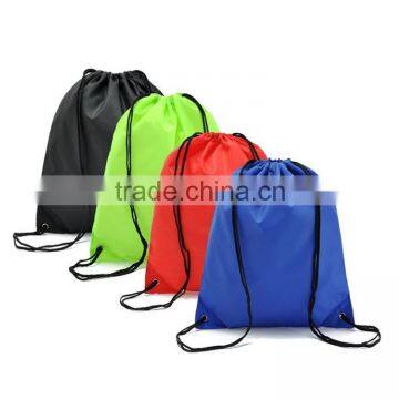 Wholesale Factory Directly Drawstring Bag Nylon Folding Backpack Home Travel Sport Storage