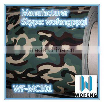 Prepainted Camouflage Color Ppgi Steel Coil for Army Wall Panel