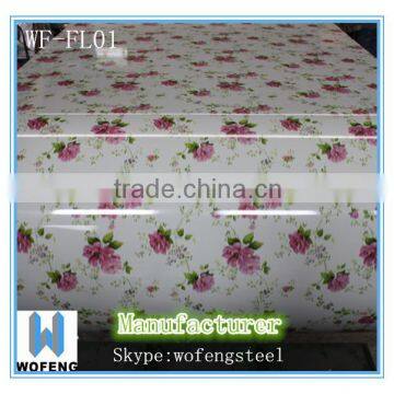 flower film laminated steel VCM PPGI manufacturer price