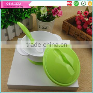 baby feeding product child baby training bowl with color change utensils