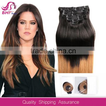 wholesale hot selling hair extension clip in human hair