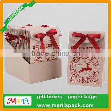 Pack of 24 x Christmas Gift Bags Santa Claus Paper Trick or Treat Bags photo-2