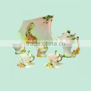 handmade top quality chinese porcelain coffee tea set