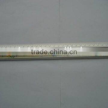 novelty 30cm metal aluminum straight ruler with crystal