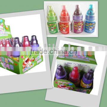 sour powder candy with baby bottle