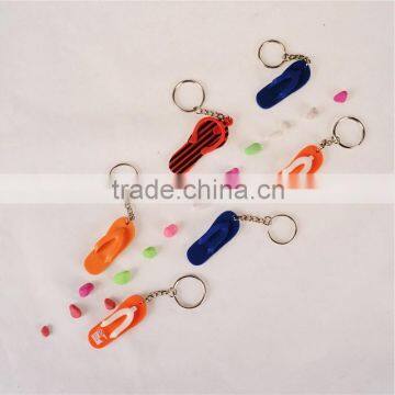 Cute Colorful Slipper Soft Pvc Keychain Cartoon Pvc Rubber Key Chain photo-2