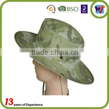 Camo Hard Brim Custom Boonie Printed Fishing Summer Bucket Hat