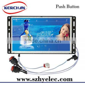 clear led video advertising display shelf/mini lcd video screen (SAD0705)