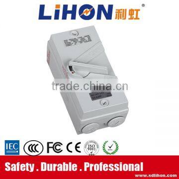 63A UKF 3P Wall Mount Waterproof & Fireproof Isolating Switch photo-3