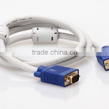 20M White VGA cable with blue model male to male