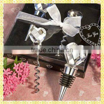 Elegant Crystal Wine Stopper Wedding Favors For Wedding Promotional Gifts