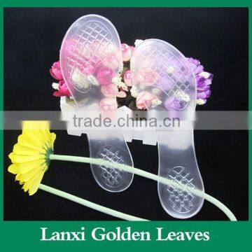 Transparent high heel 3/4 gel insole with arch support ladies belly shoe