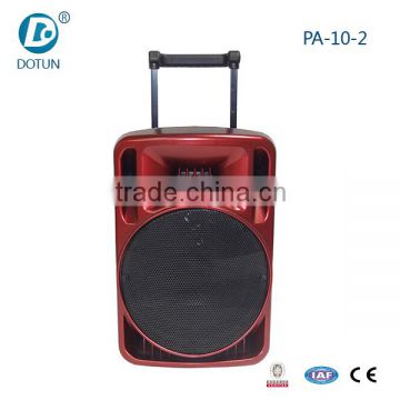 Professional wholesale fashion 10 inch big power trolley battery speaker