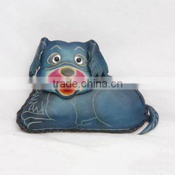 Handmade Leather Large Dog Coin Purse photo-3