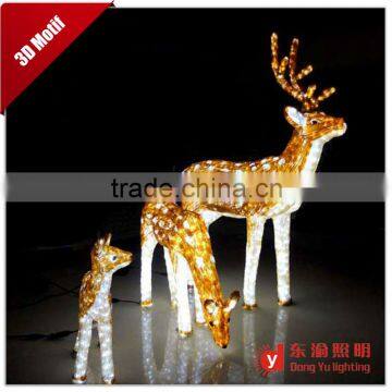 Factory directly sale christmas decoration 3D motif led light Sika deer