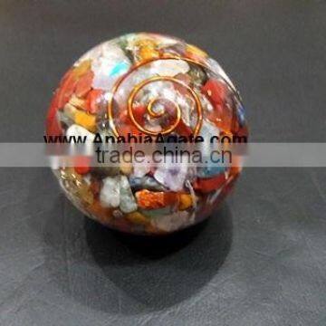 Mix Gemstone Orgone Ball : Wholesale Orgone Ball From India