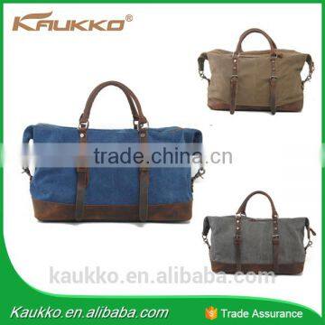 Popular Custom Travelling Duffel Bag Leather Canvas Bags