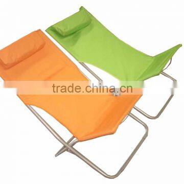 mat beach chair with pillow