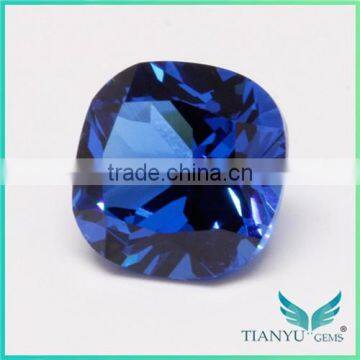 Wuzhou Gems Processing Loose 112# Burma Blue Synthetic Spinel Rough Gemstone photo-3