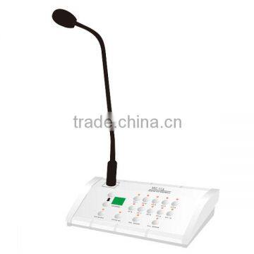 PA 10 Zone Desktop Paging Microphone Console With Operation Button