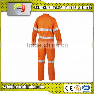 custom made safety flame resistant hi-vis coverall