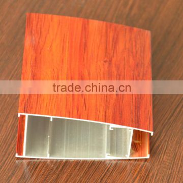 High quality wood color aluminium profiles for interior sliding doors