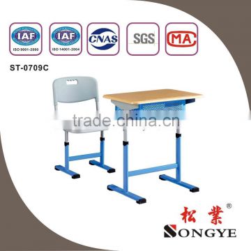 Adjustable Student Desk & Chair,Single Student Desk and Chair,School Furniture