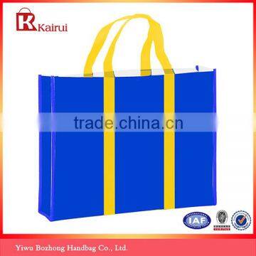 Accept Customized 160gsm Blue PP Non Woven Shopping Gift Bag