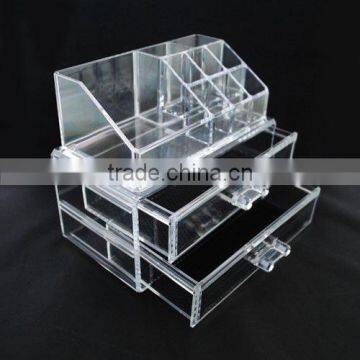 Acrylic cosmetic organizer