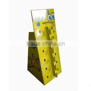 2015 new design nice shape cardboard display stand for sunglasses