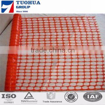 Orange Plastic Mesh Barrier Fencing / HDPE Mesh Fence / Plastic Lattice Fence