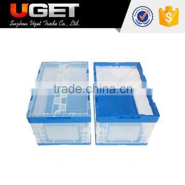 Made in china plastic durable foldable turnover crate for sale